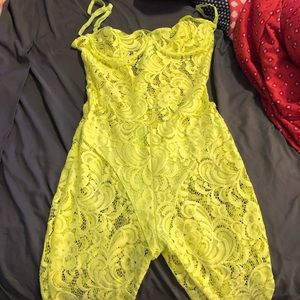 Siren lace full bodysuit! (Neon)